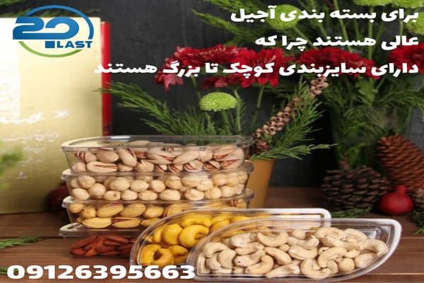فروش عمده ظروف بسته بندی کریستالی شفاف و لوکس برای خشکبار و شیرینی