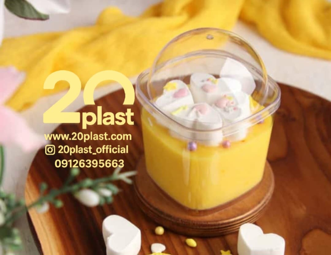 ظرف یکبار مصرف ژله تک نفره در دار + پایه دار و ساده