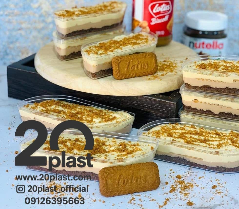 ظرف یکبار مصرف ژله تک نفره در دار + پایه دار و ساده